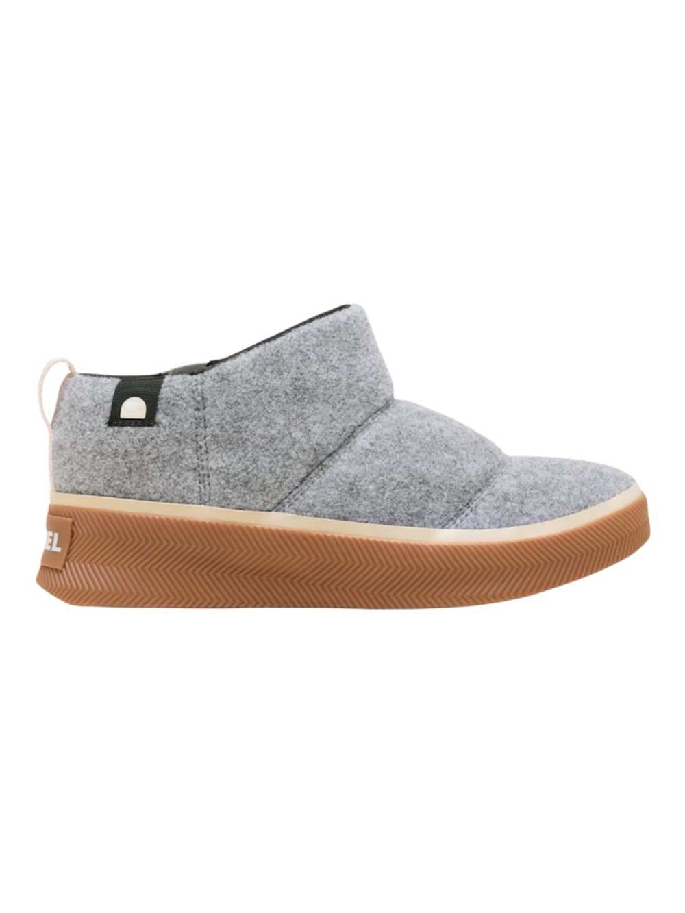 SOREL gray flannel bootie Out N About mini puffy size 9 -9.5